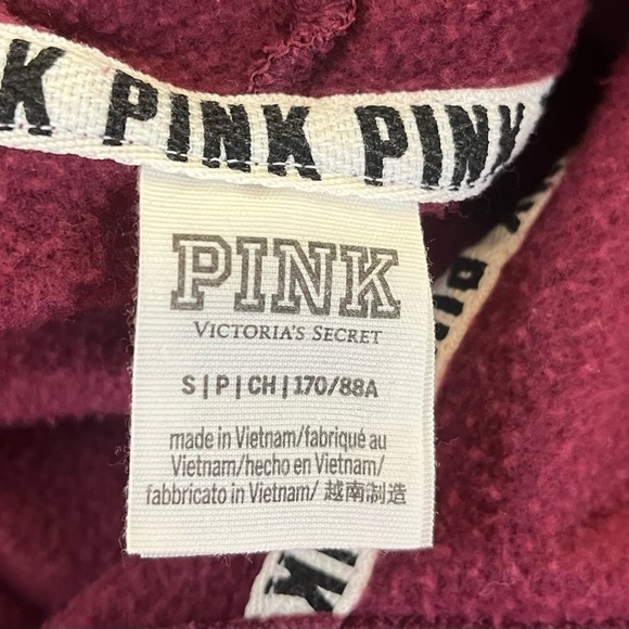 PINK by Victoria’s Secret lattice lace up hoodie & jogger pants 2 piece Sz small - Picture 14 of 14